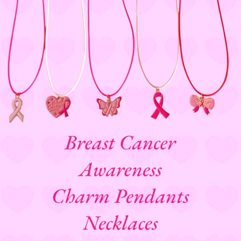 Breast Cancer Charm Necklaces